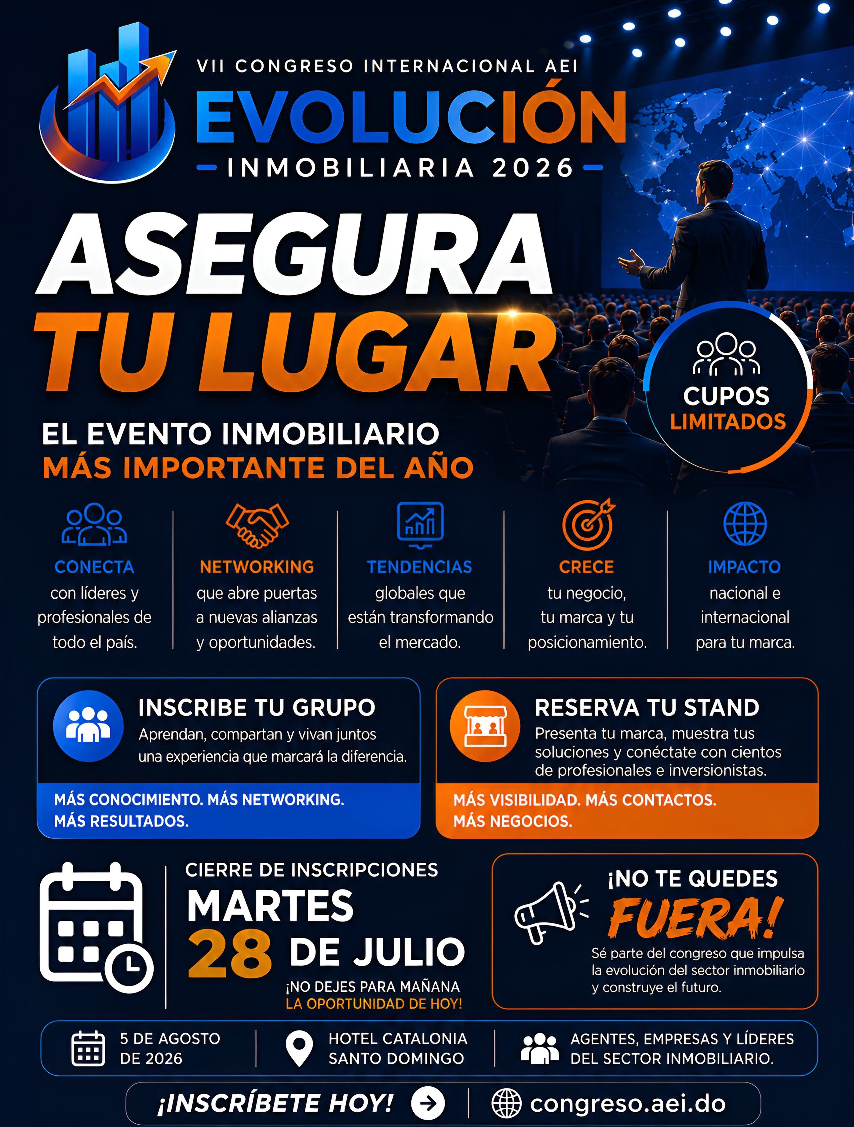 El tiempo para asegurar tu participación en el VII Congreso Internacional AEI