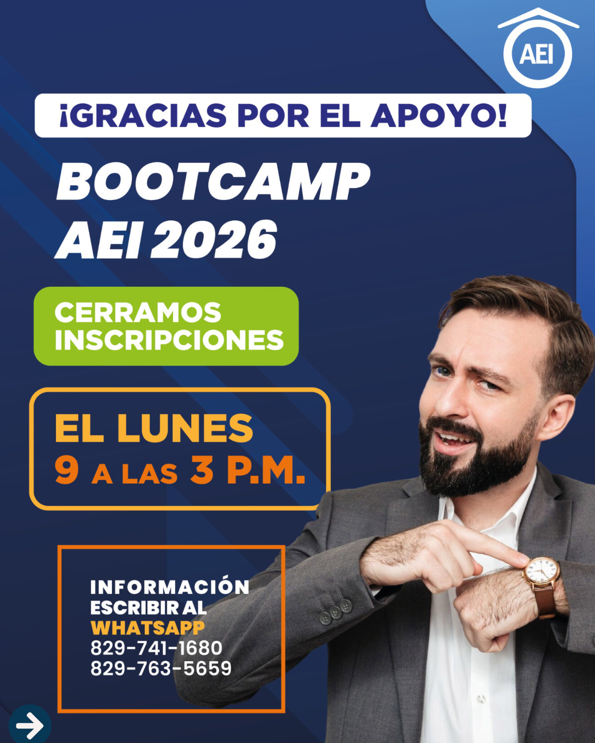 Estamos más cerca del BOOTCAMP AEI 2026