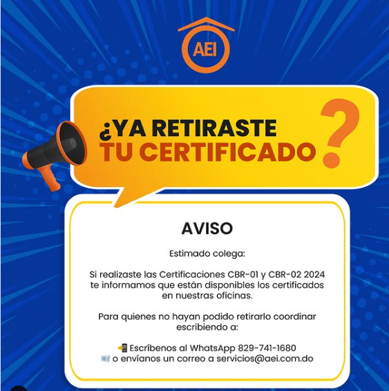 Certificaciones CBR-01 y CBR-02 2024